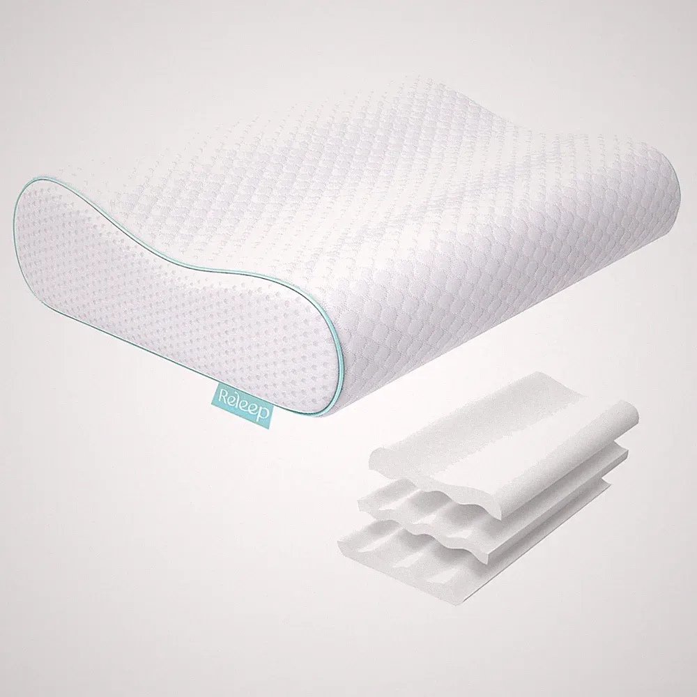 Orthopädisches Memory Foam Kopfkissen verstellbar Nackenschmerzen Unterstützung