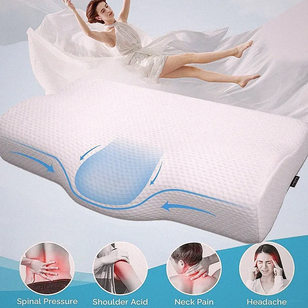 Orthopädisches Memory Foam Nackenkissen Kopfkissen Seitenschläferkissen Geschenk