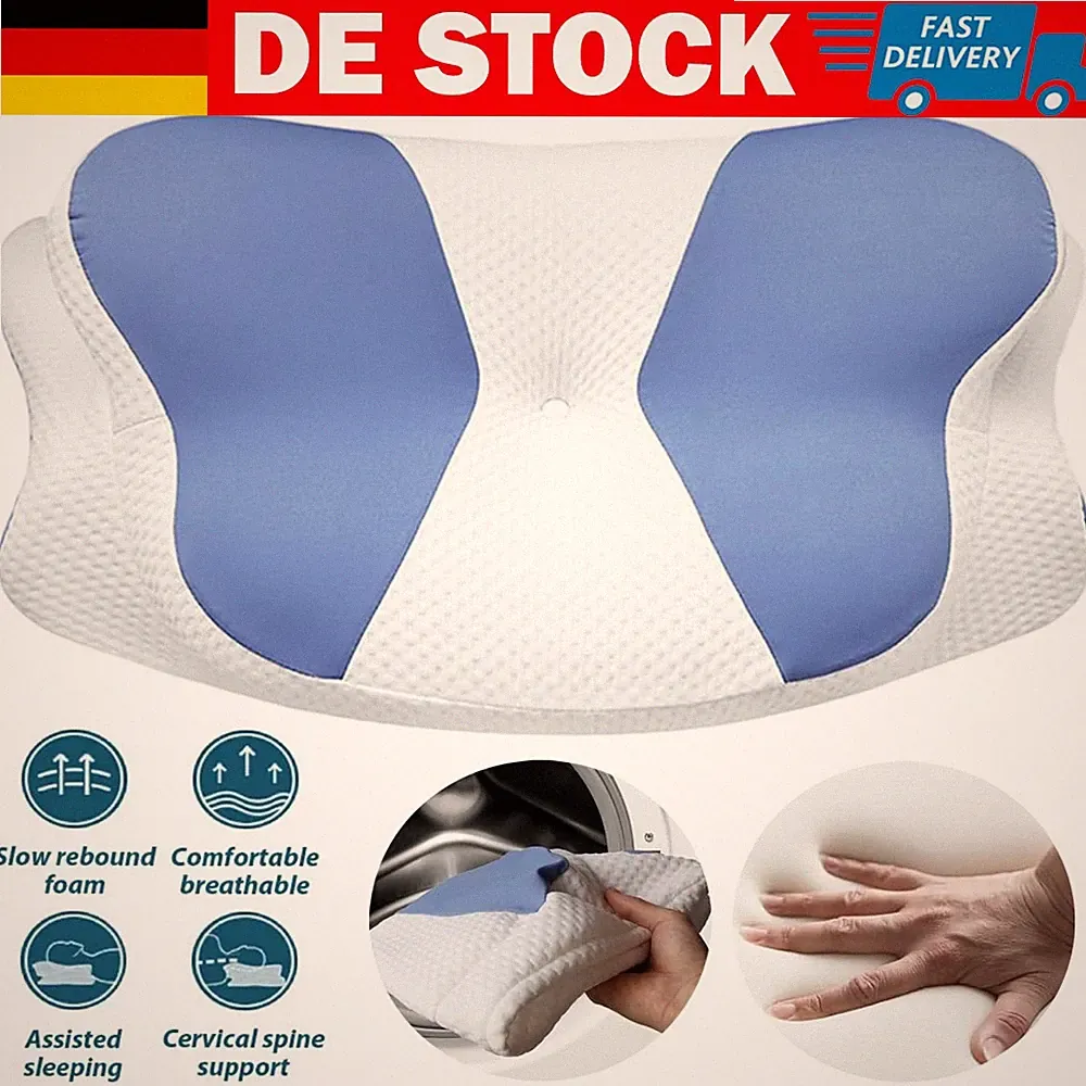 Orthopädisches Memory Foam Nackenkissen mit Stütze für Schulter-Nackenschmerzen