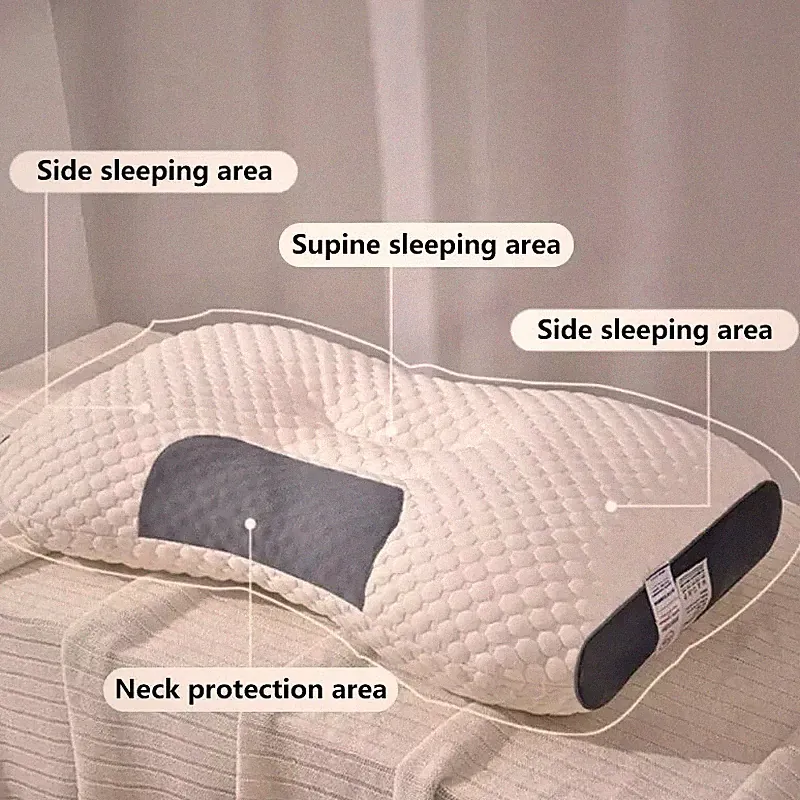 Orthopädisches Memory Foam Nackenkissen niedrig Anti-Milben Allergisch zum Schlafen
