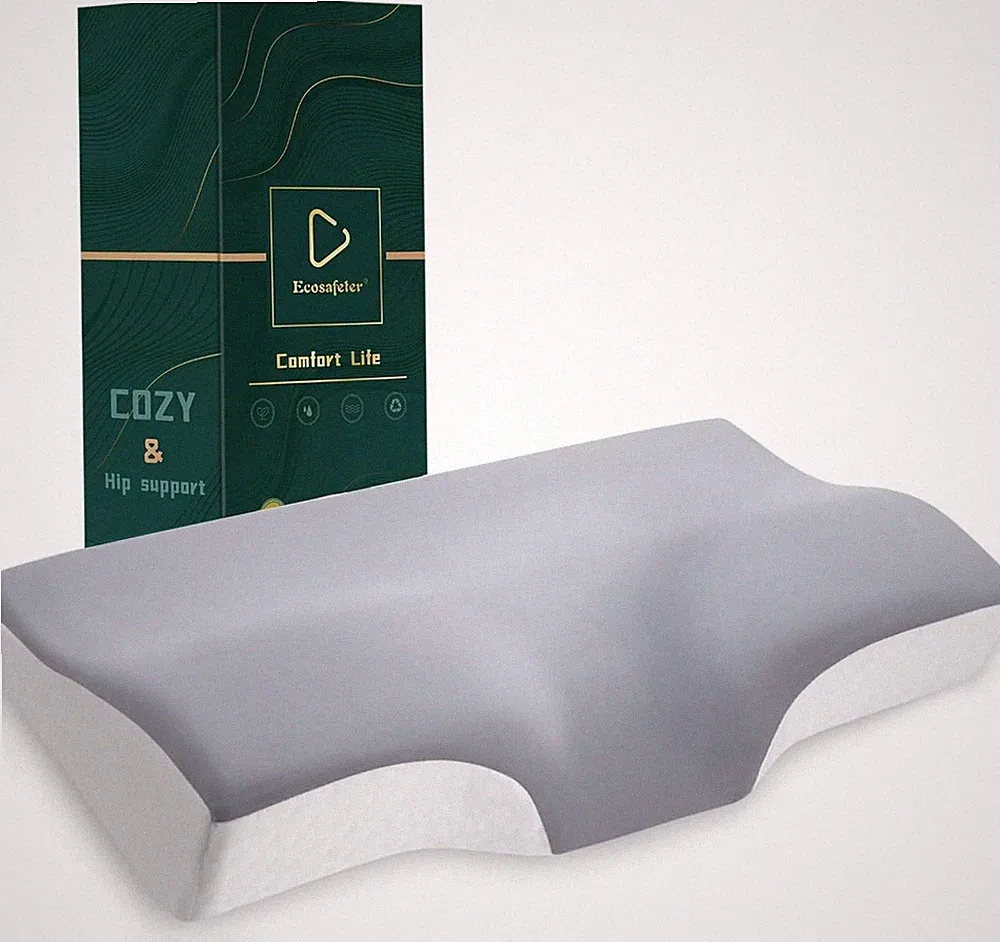 Orthopädisches Memory Foam Nackenstützkissen für Seitenschläfer, Rückenschläfer