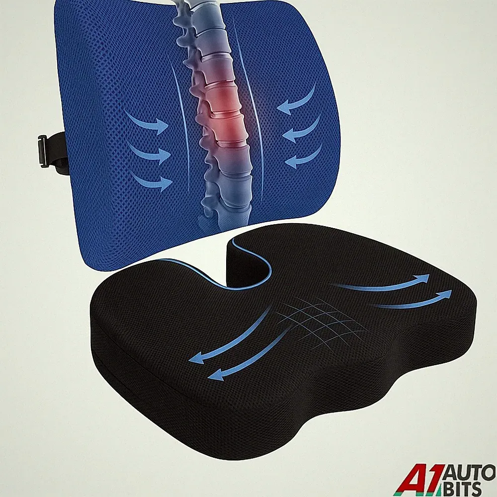Orthopädisches Memory Foam Sitzkissen Lendenwirbelsäule Stützkissen Schmerzen Auto Steißbein