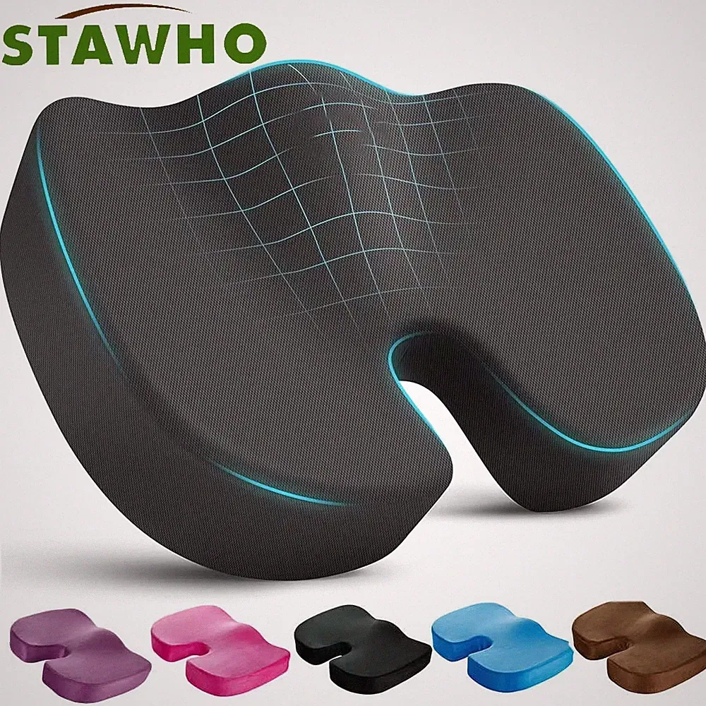 Orthopädisches Memory Foam Steißbein Sitzkissen U-Form Büro Auto Stuhl
