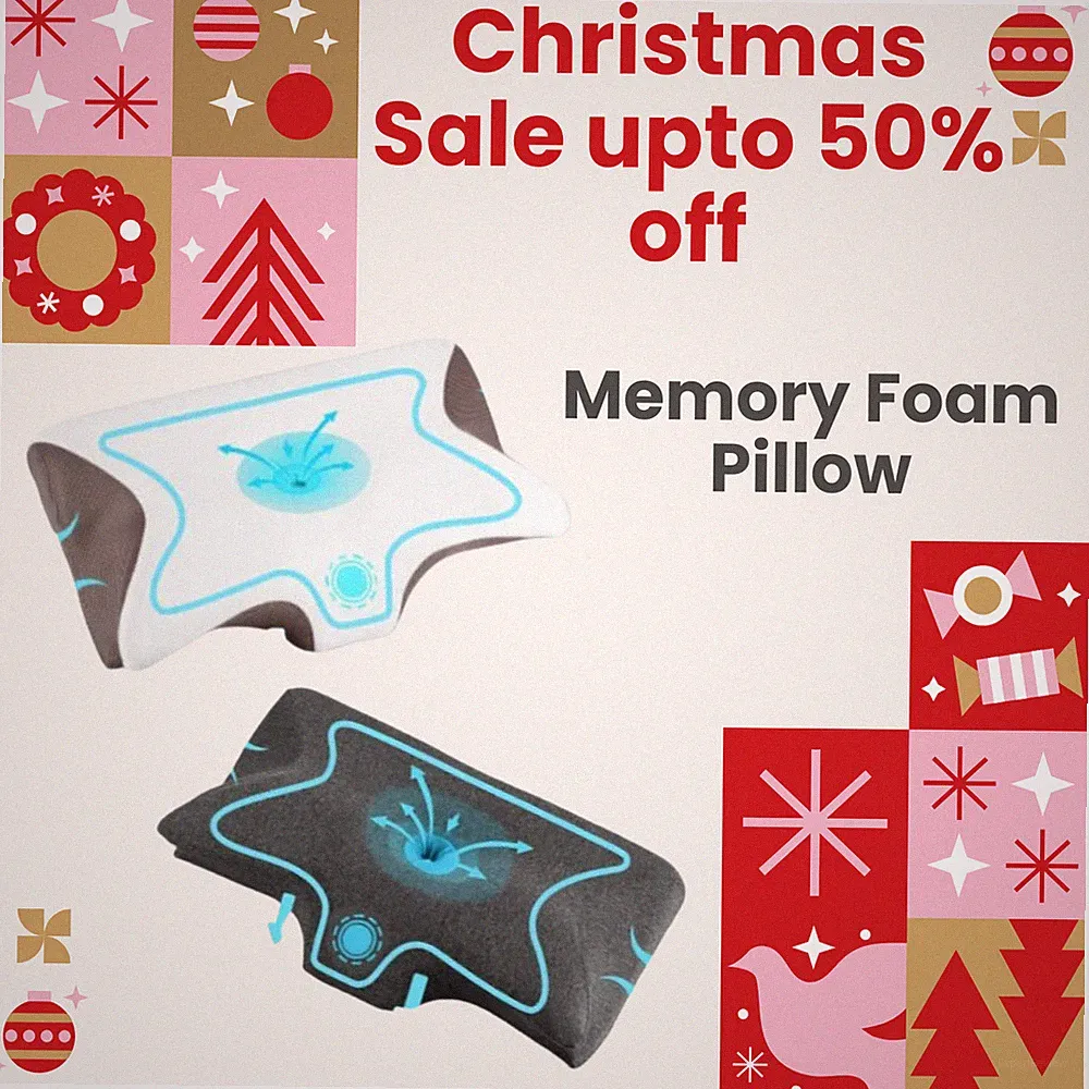Orthopädisches Nackenkissen aus Memory Foam, Halskonturstütze für Nacken, Schulter