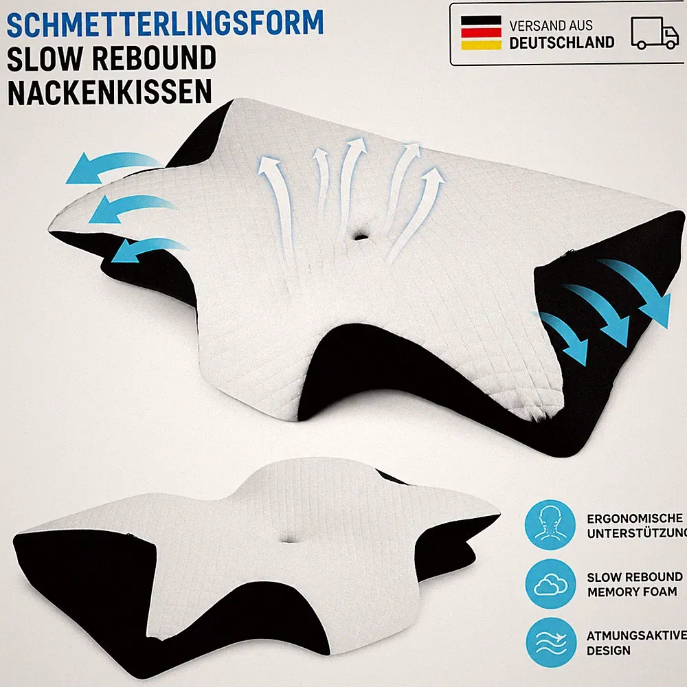 Schwarz Nackenkissen