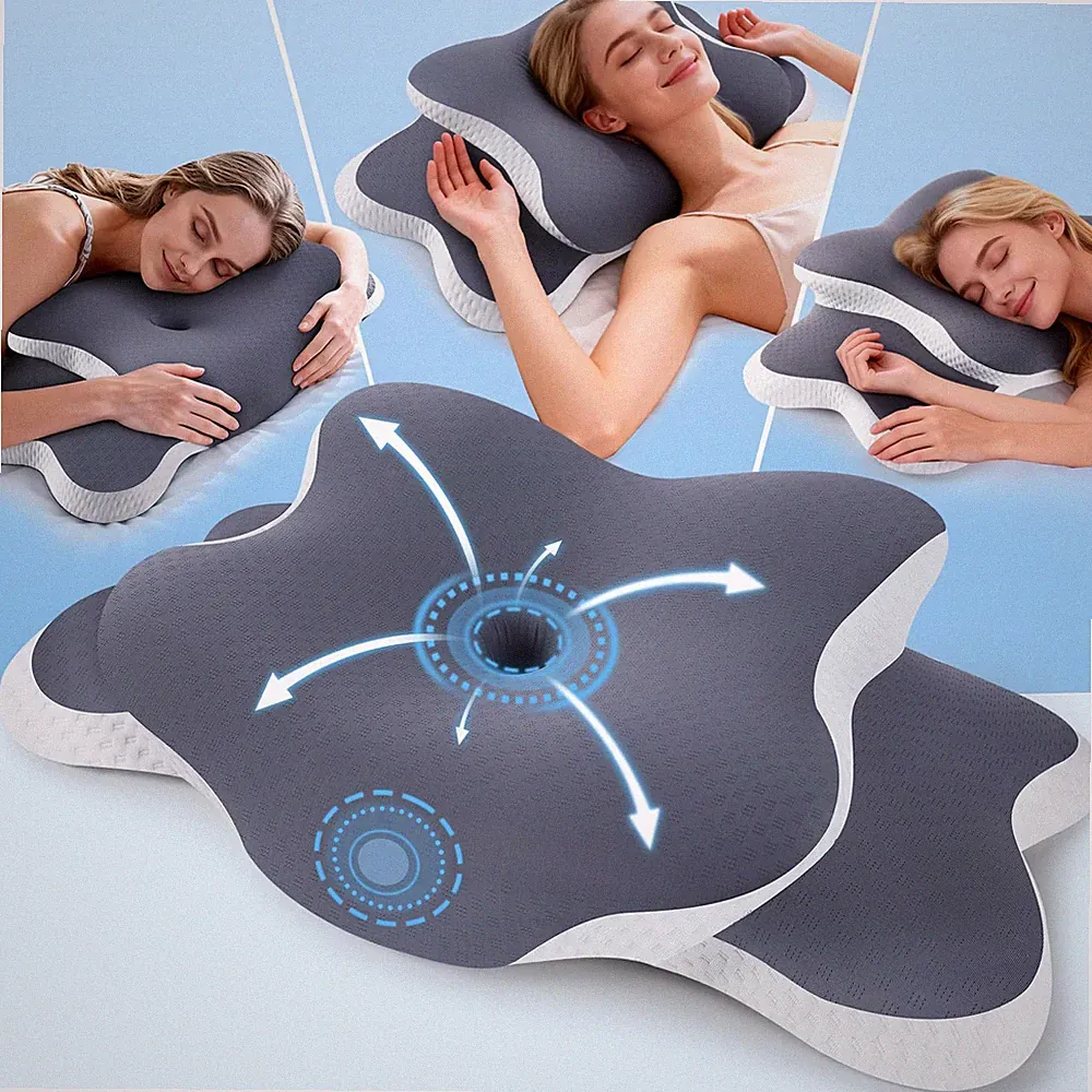Orthopädisches Nackenkissen Kopfkissen Ergonomisches Memory Foam Kissen mit...