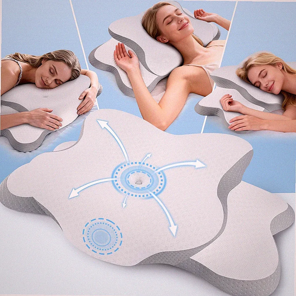 Orthopädisches Nackenkissen Kopfkissen Ergonomisches Memory Foam Kissen mit...