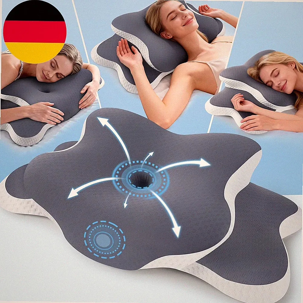 Orthopädisches Nackenkissen Kopfkissen - Ergonomisches Memory Foam Kissen Mit Kü