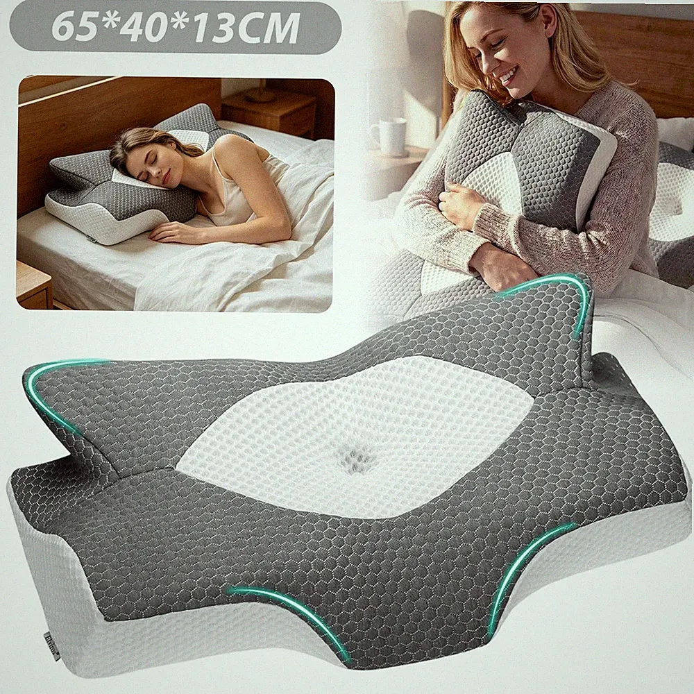 Orthopädisches Nackenkissen Kopfkissen Seitenschläferkissen Luftdurchlässig