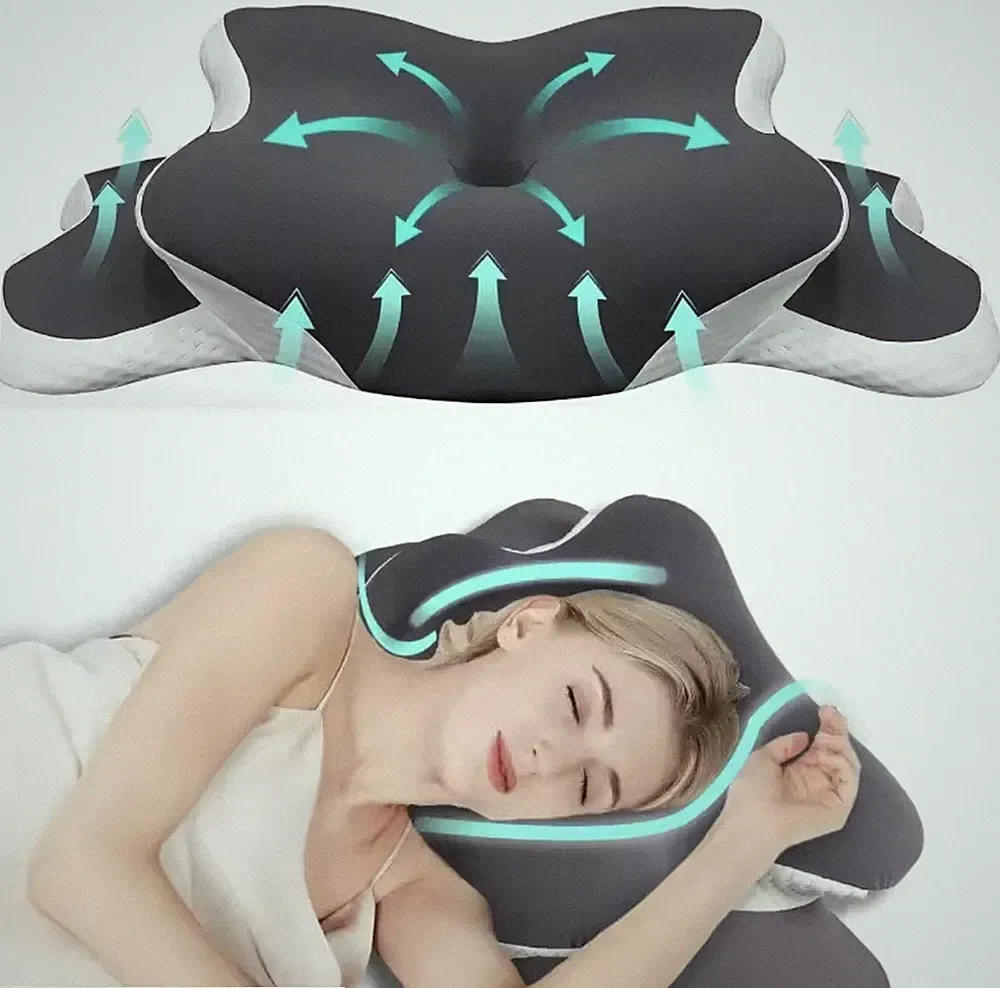 Orthopädisches Nackenkissen Memory Foam Anti-Milben Ergonomisch Nacken Relax Ruhe