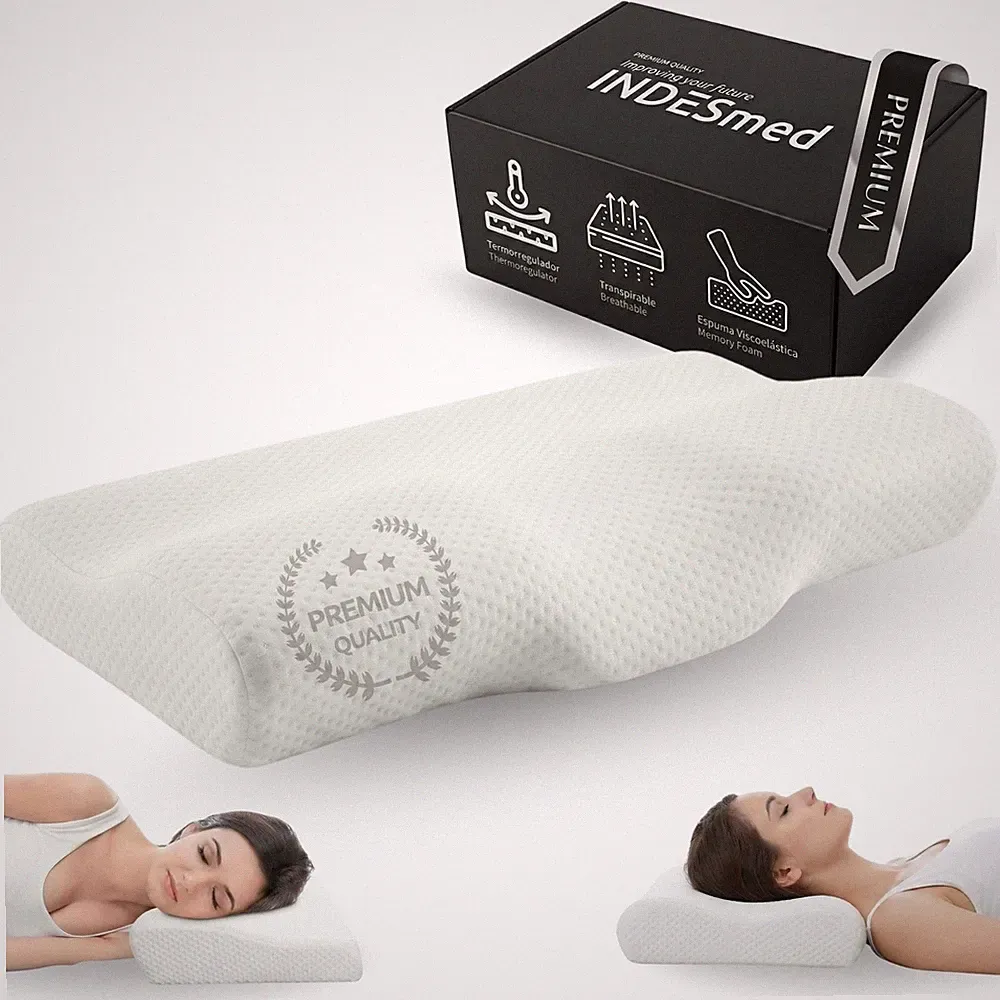 Orthopädisches Nackenkissen Memory Foam, ergonomisches Kopfkissen, Nackenstüt...