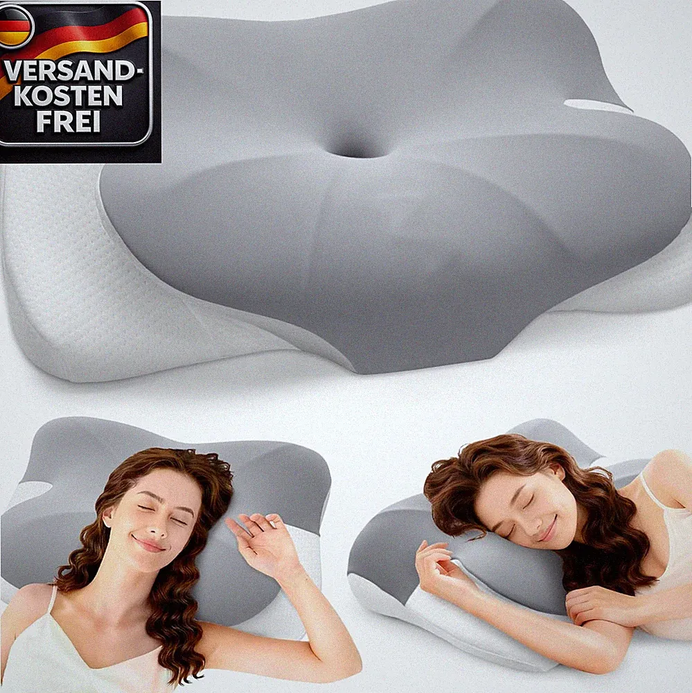 Orthopädisches Nackenkissen Memory Foam für Seitenschläfer Rückenschläfer