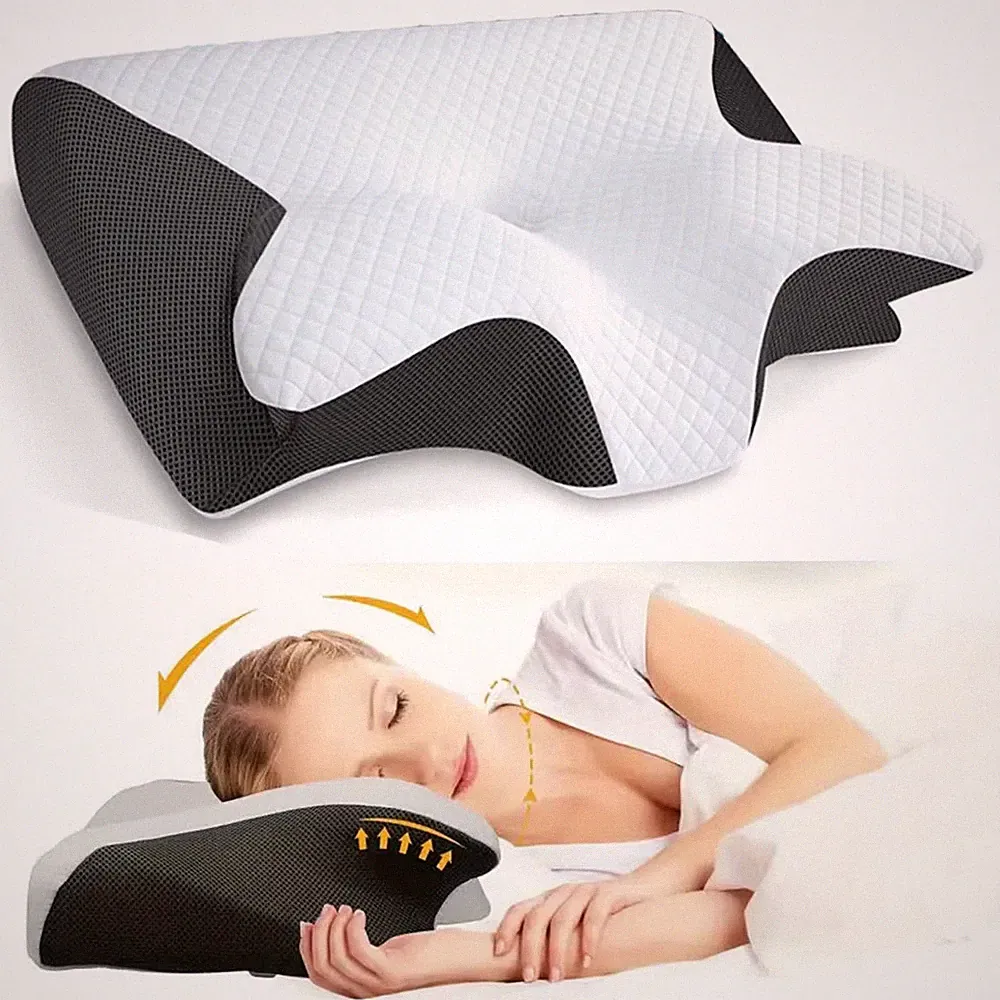 Orthopädisches Nackenkissen Memory Foam Schlafkissen ergonomisch Kissen Weich