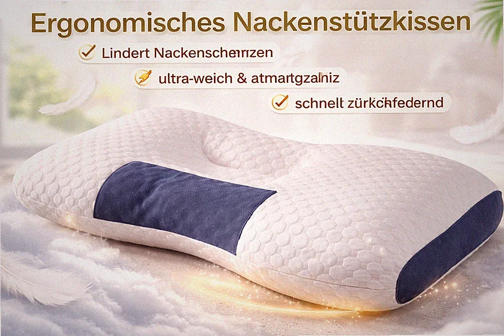 Orthopädisches Nackenkissen Memory Schaum gegen Nackenschmerzen