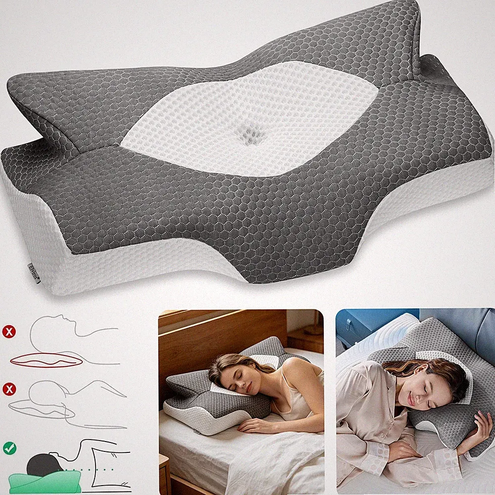 Orthopädisches Nackenkissen Nackenstützkissen Seitenschläferkissen Ergonomisch