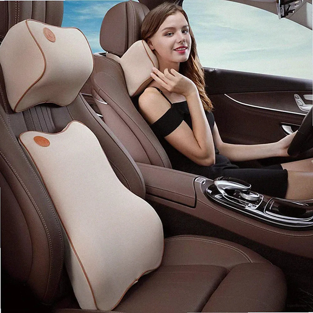 Orthopädisches Nackenkissen Rücken Kissen, Auto Kopfstütze Auto Nackenstütze...