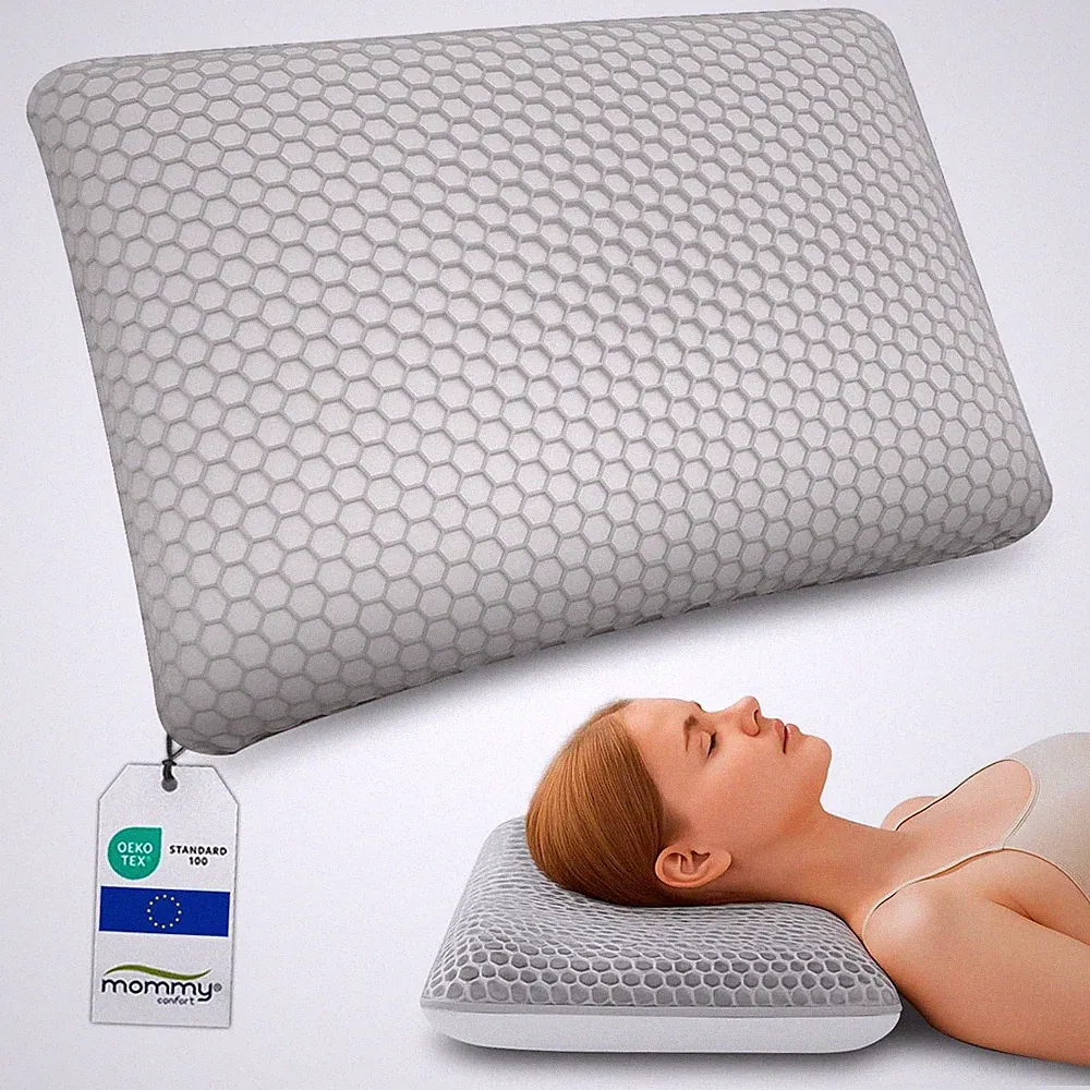 Orthopädisches Nackenkissen Visco 60X40 100 Prozent Visco Schaumkern 4D TPE B...