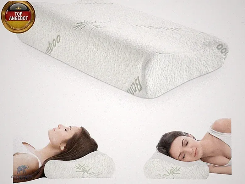 Orthopädisches Nackenstützkissen aus Memory Foam ? Ergonomisches Kopfkissen für