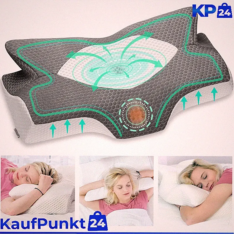Orthopädisches Nackenstützkissen aus Memory Foam für Seitenschläfer