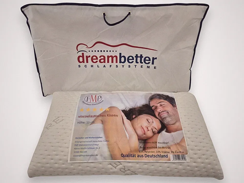 Orthopädisches Nackenstützkissen Kissen 70x36x13cm FMP Matratzen-Manufaktur