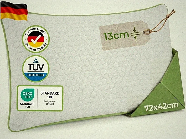 Orthopädisches Nackenstützkissen - Kopfkissen Kopfkissen Seitenschläfer aus Me