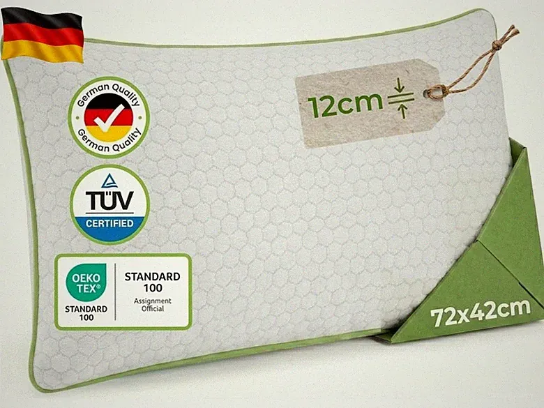 Orthopädisches Nackenstützkissen - Kopfkissen Kopfkissen Seitenschläfer aus Me