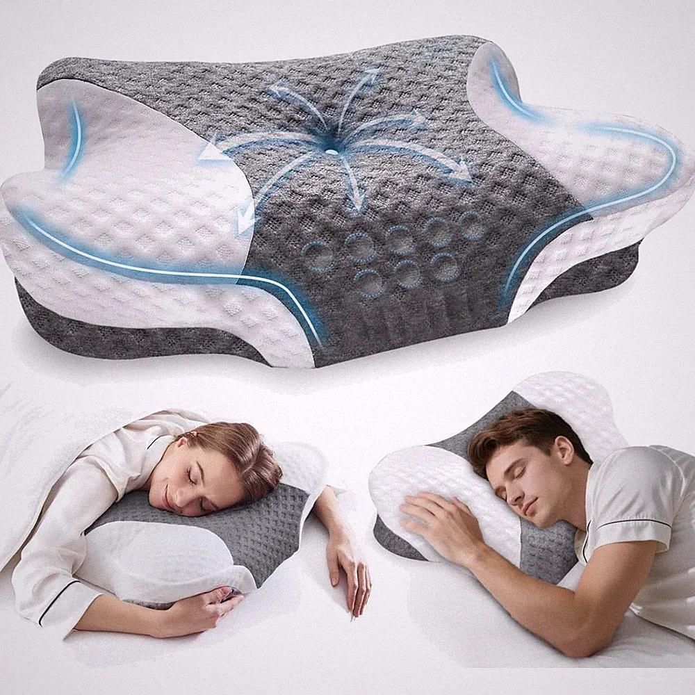 Orthopädisches Nackenstützkissen Memory Foam ergonomisch Kopfkissen