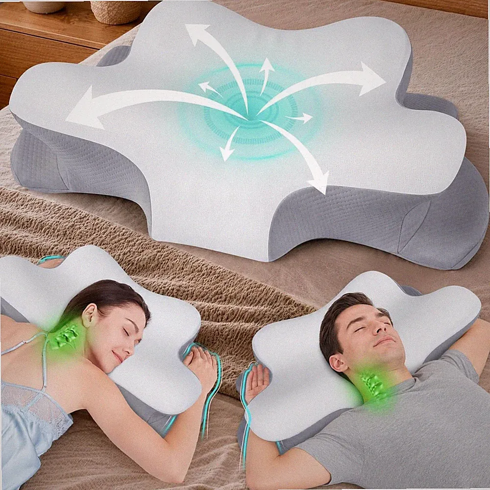 Orthopädisches Nackenstützkissen Memory Foam höhenverstellbar Seitenschläfer
