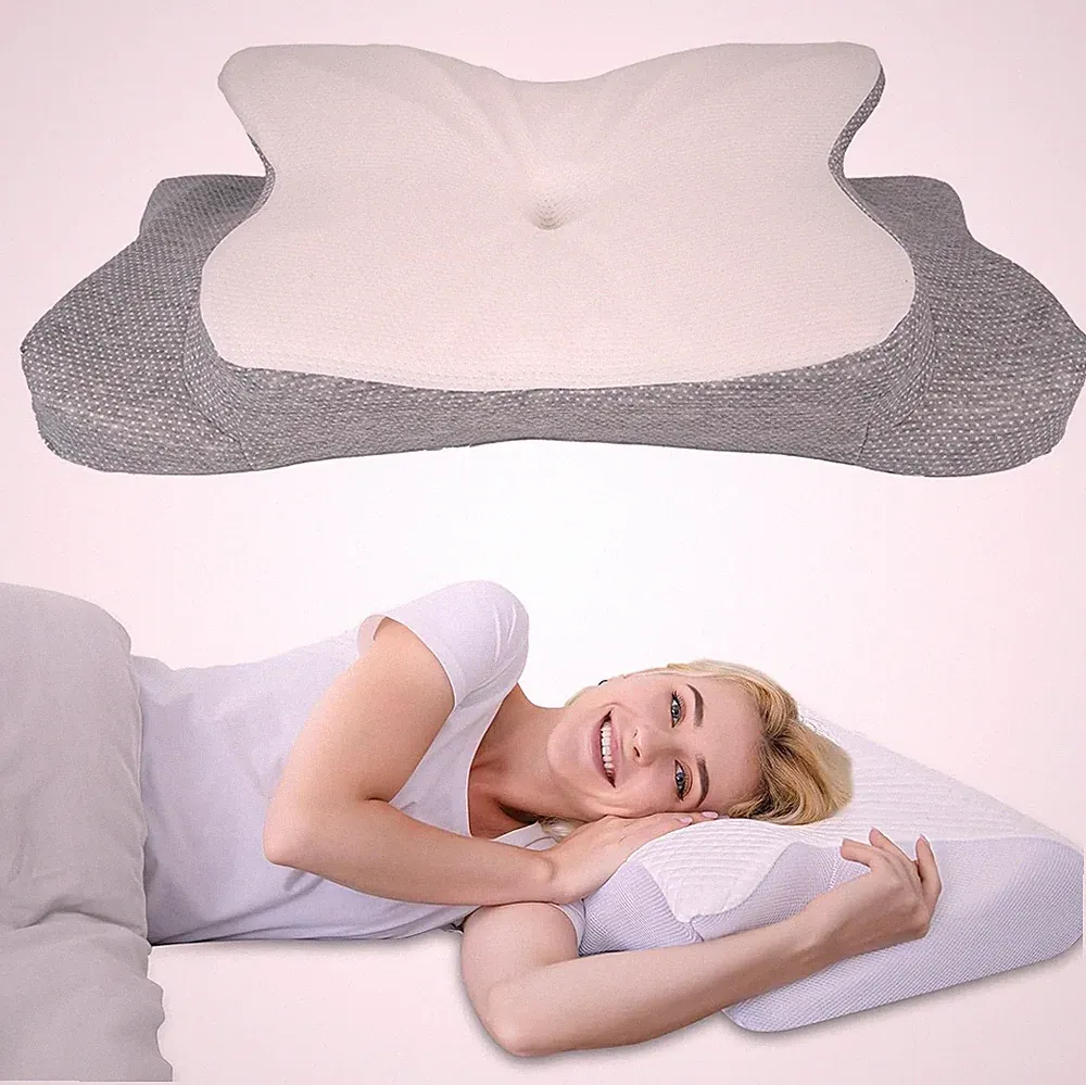 Orthopädisches Nackenstützkissen Memory Foam - Höhenverstellbares Nackenkissen