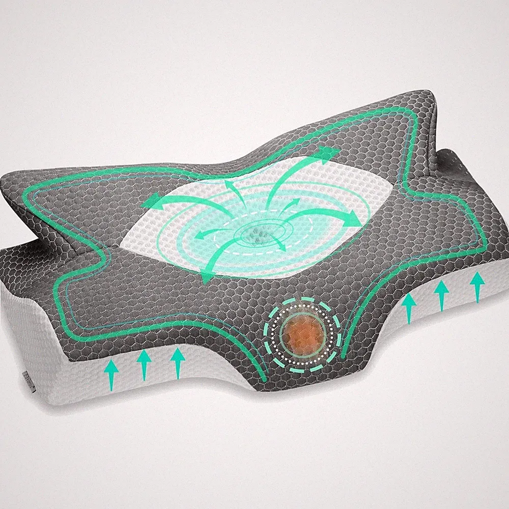 Orthopädisches Nackenstützkissen Memory Foam Seitenschläferkissen
