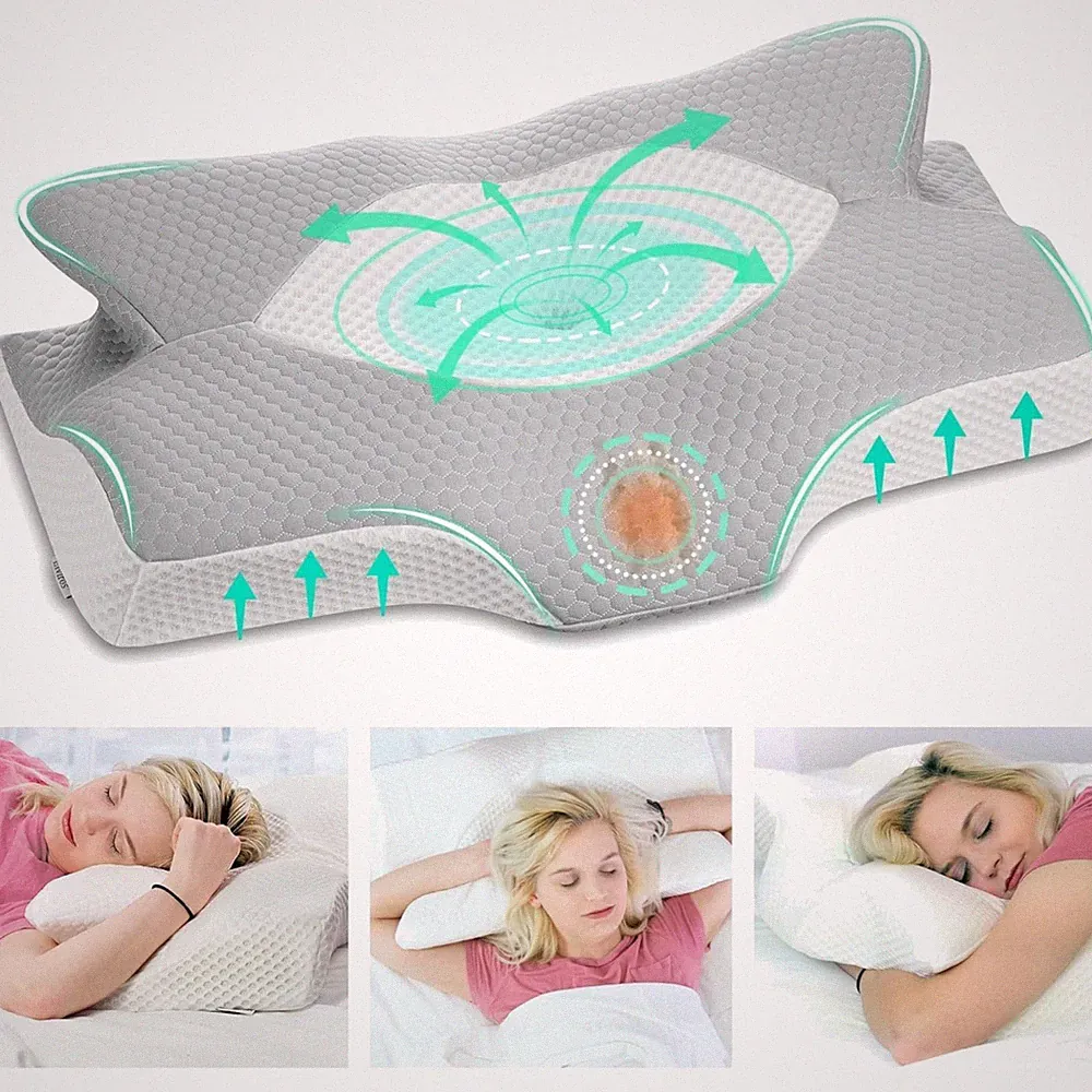 Orthopädisches Nackenstützkissen Memory Foam Seitenschläferkissen