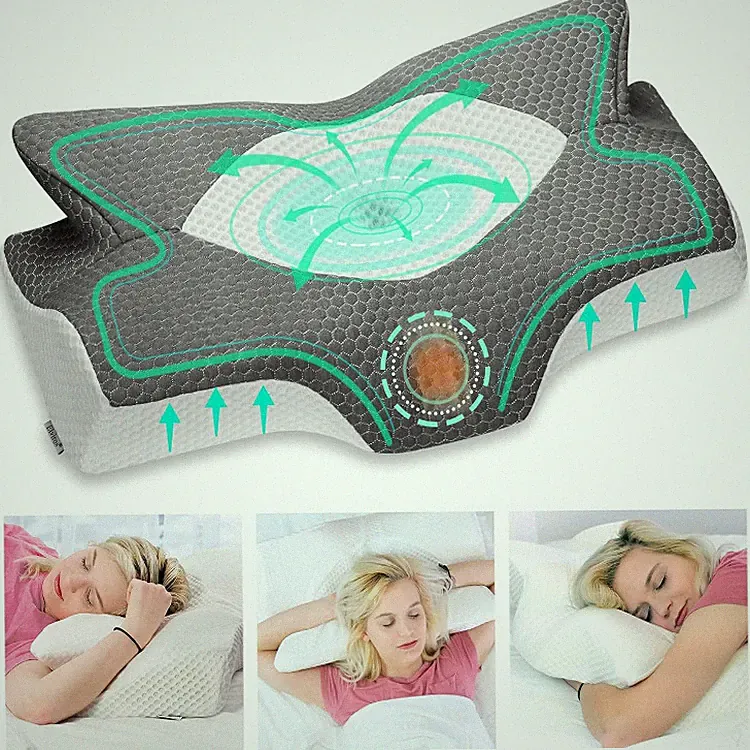 Orthopädisches Schlafkissen Memory Foam 64x38x10,5cm