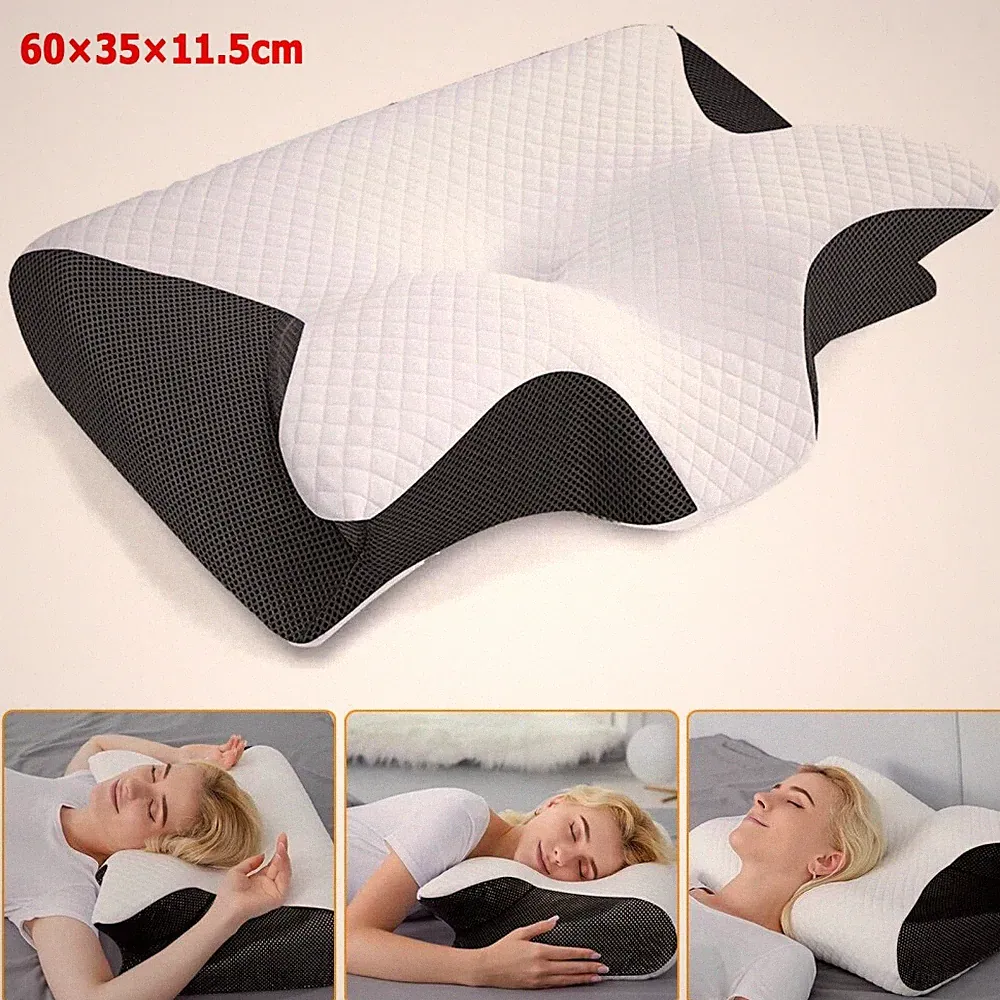 Orthopädisches Schlafkissen Memory Foam Anpassungsfähig Für Halswirbelsäule