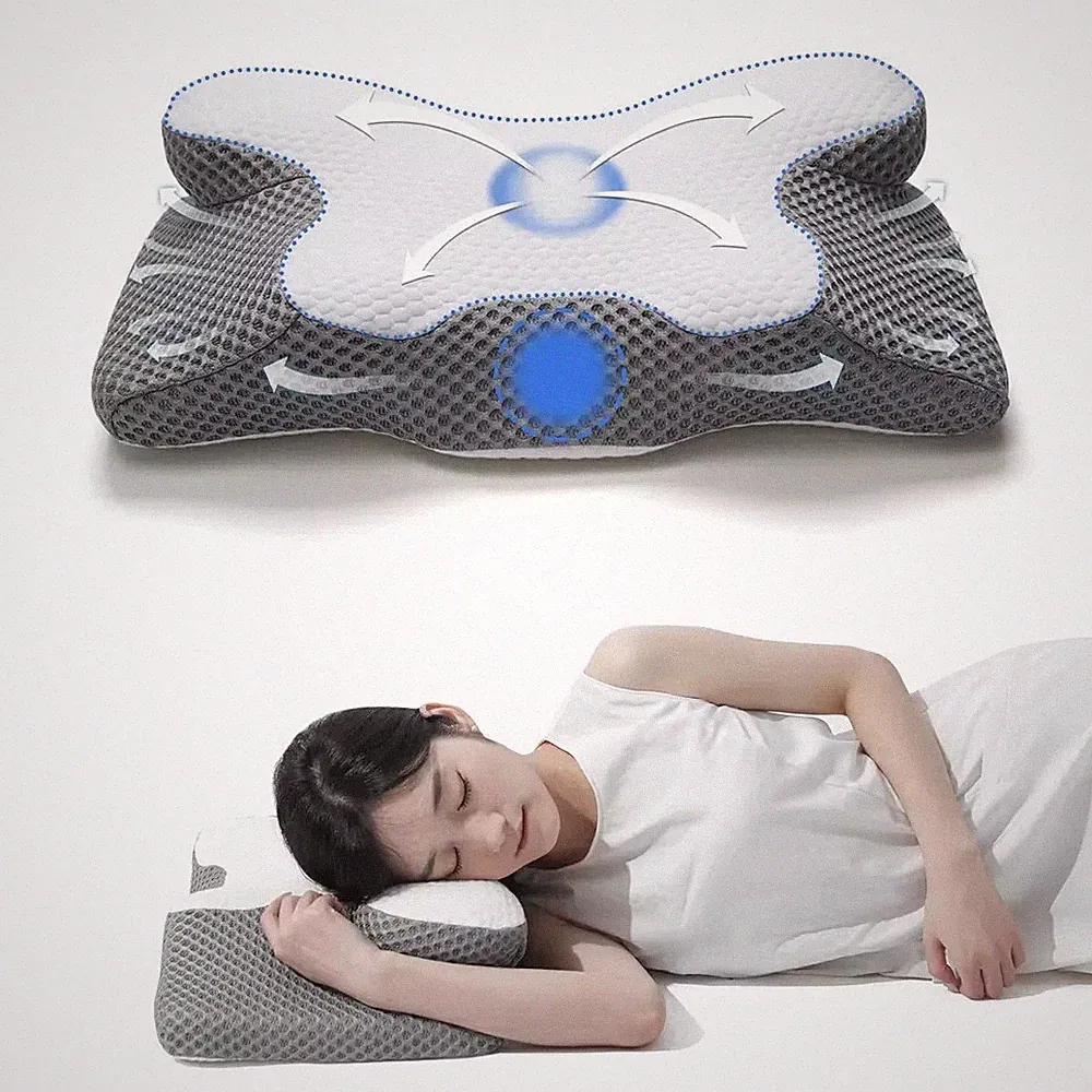 Orthopädisches Schlafkissen Memory Foam Kopfkissen soft ergonomisch