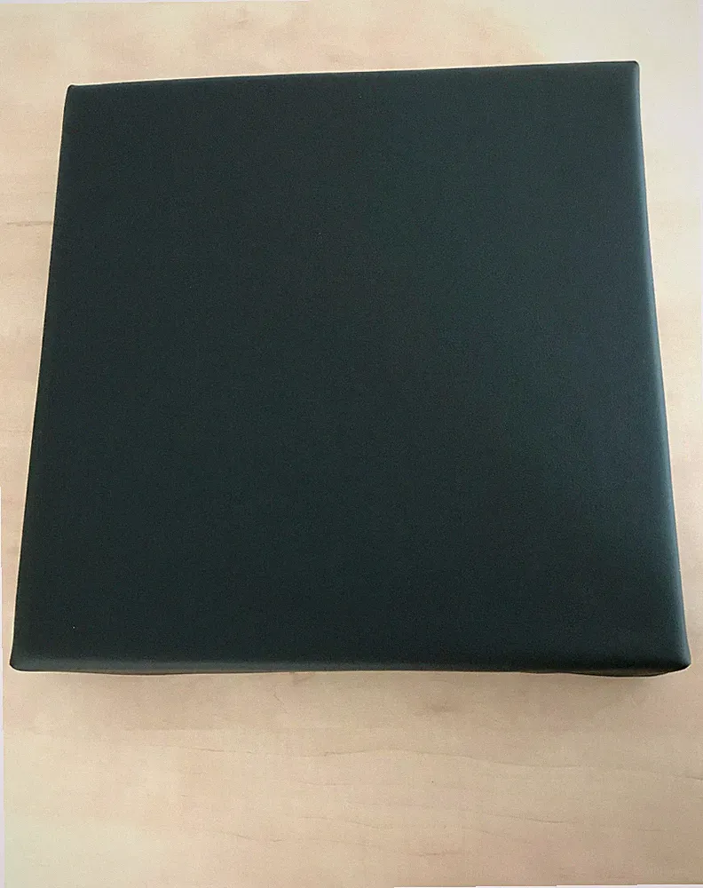 orthopädisches Sitzkissen 38x38x5 cm mit RG60 Kern / Kunstlederbezug in 3 Farben