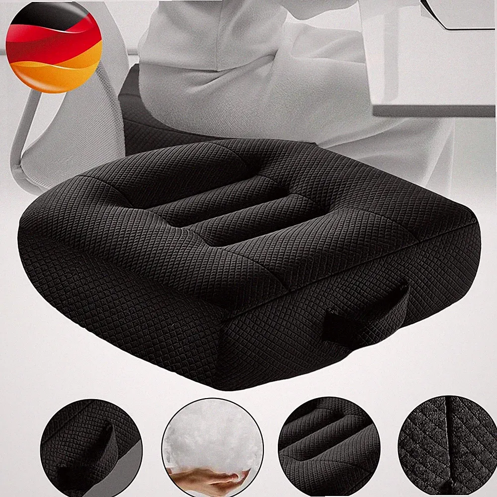 Orthopädisches Sitzkissen 9cm Dick für Büro Auto Rollstuhl Rückenentlastung