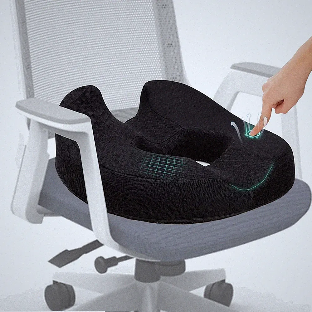 Orthopädisches Sitzkissen Donut Memory Foam Antirutsch Hämorrhoiden Sitzring