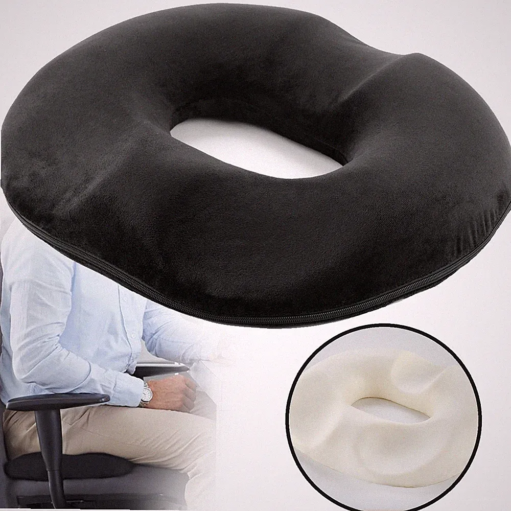 Orthopädisches Sitzkissen Donut Sitzkissen Memory Schaum Steißbeinkissen 38*43cm