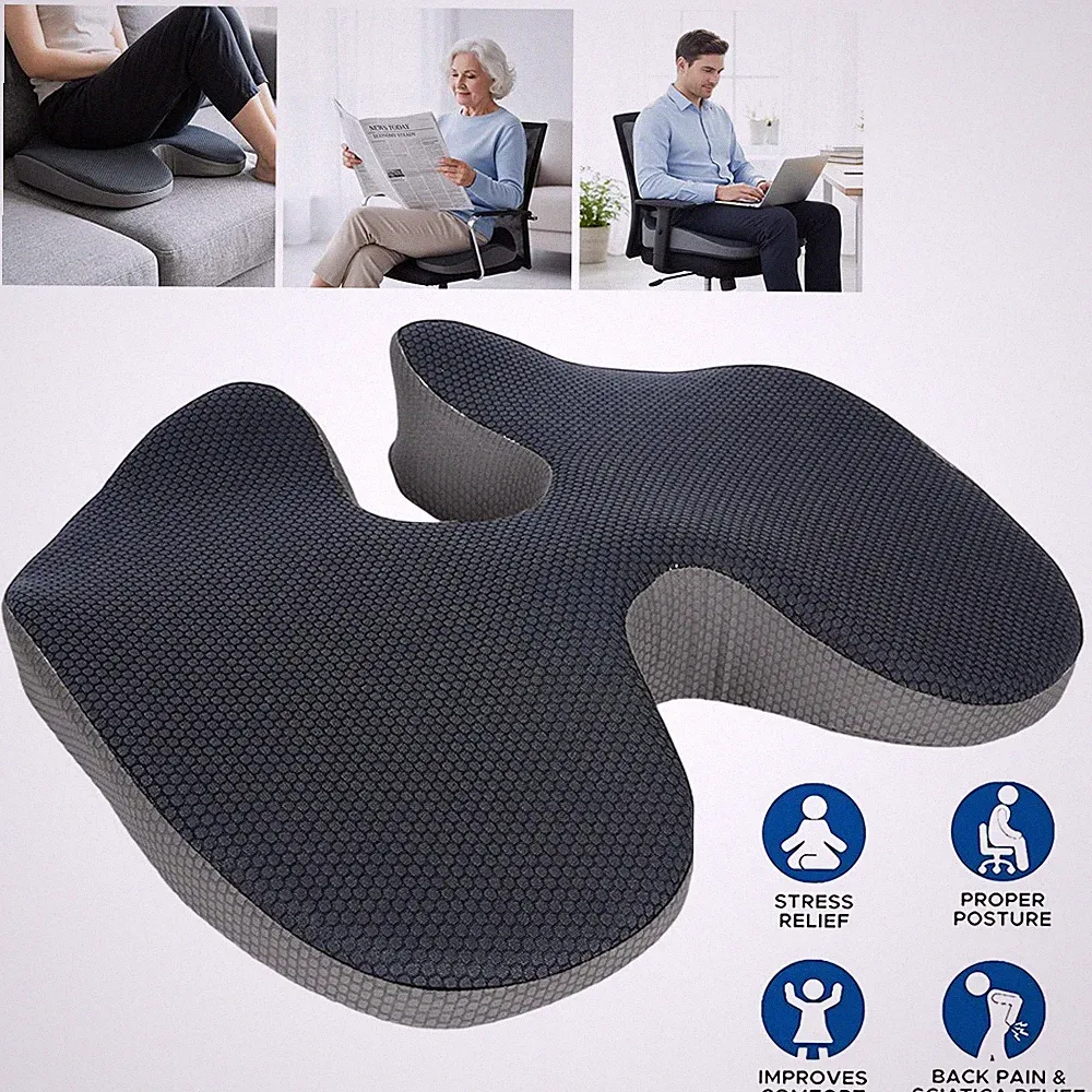 Orthopädisches Sitzkissen Ergonomisches Steißbeinkissen Memory Foam Sitzkissen