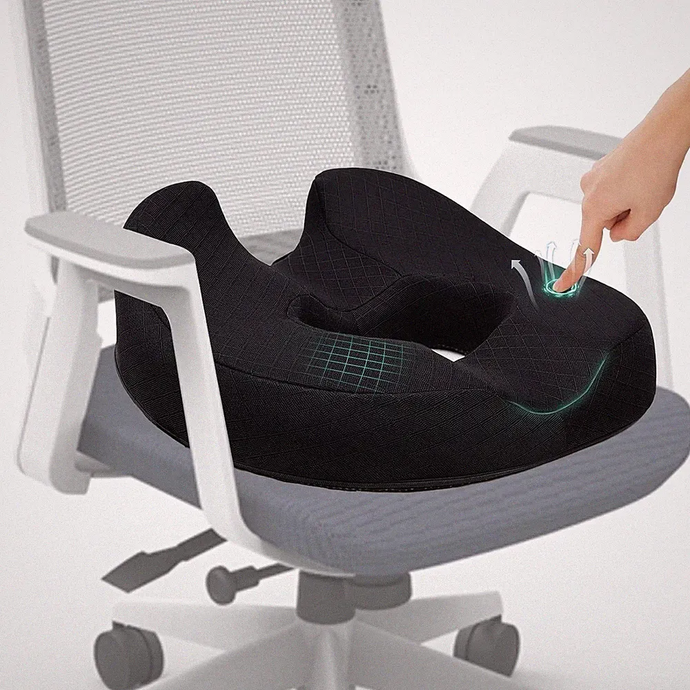 Orthopädisches Sitzkissen für Steißbein & Hämorrhoiden, Memory Foam