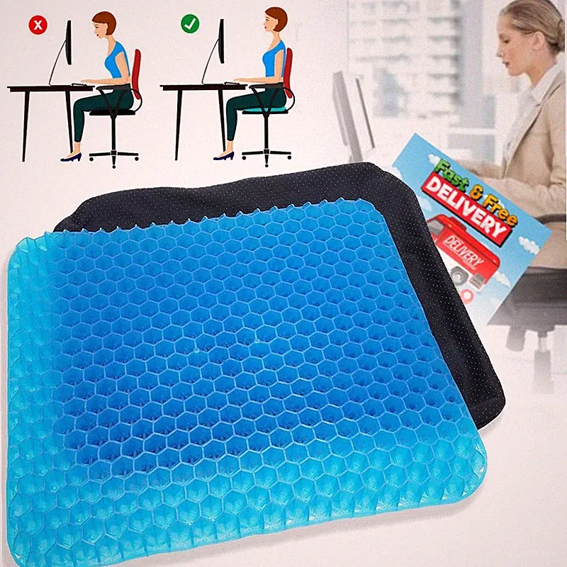 Orthopädisches Sitzkissen Gel Stuhlkissen Ergonomisch Gelkissen Steissbeinkissen