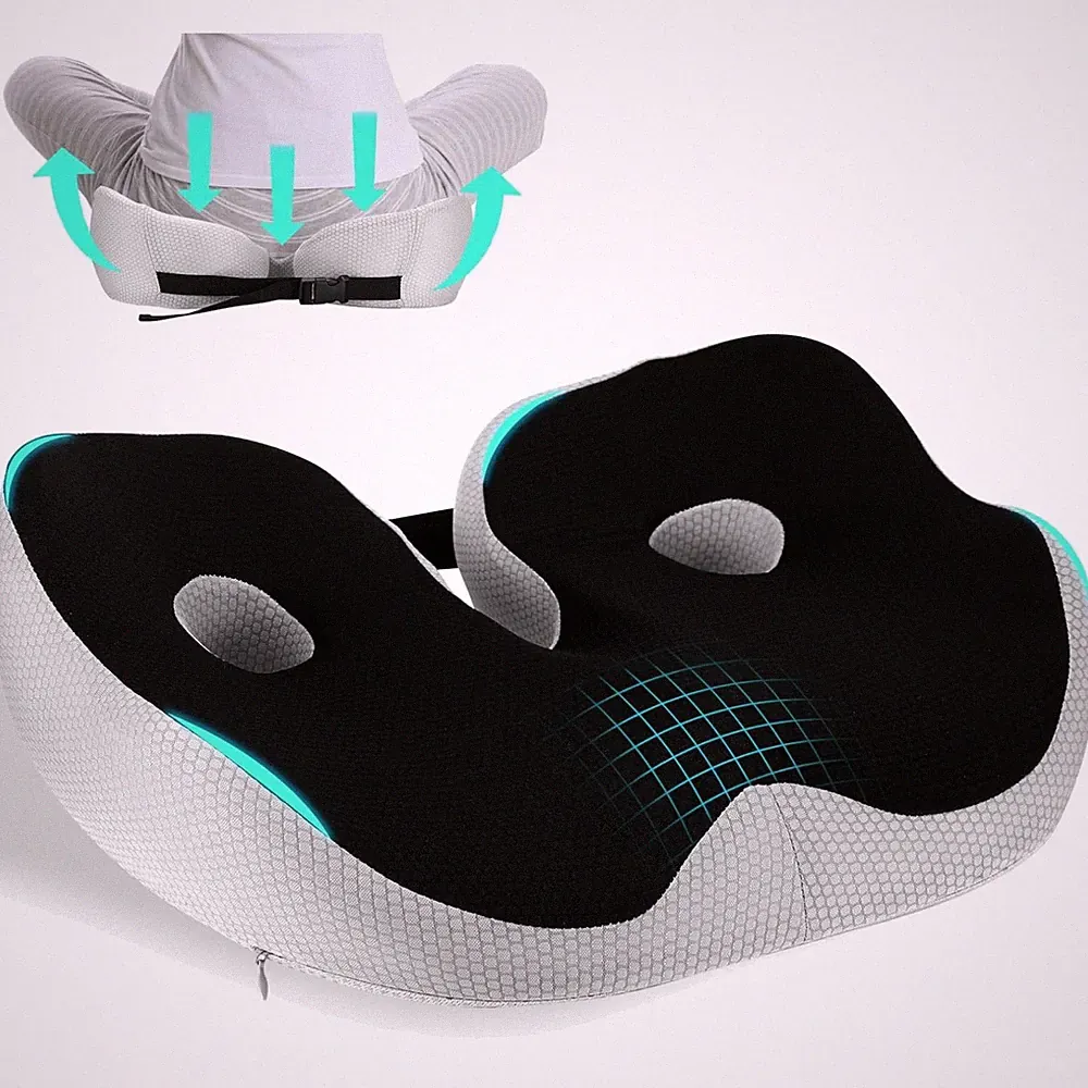 Orthopädisches Sitzkissen Memory Foam Ergonomisch Büro Auto Hüftschmerzen