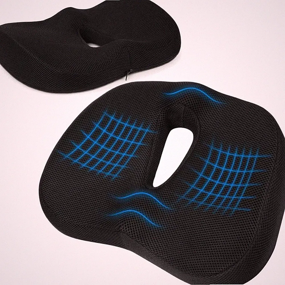 Orthopädisches Sitzkissen, Memory Foam, Ergonomisch, Bürostuhl, Autositz, Rol...