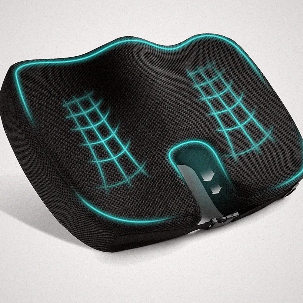 Orthopädisches Sitzkissen Memory Foam ergonomisch Rücken Steißbein