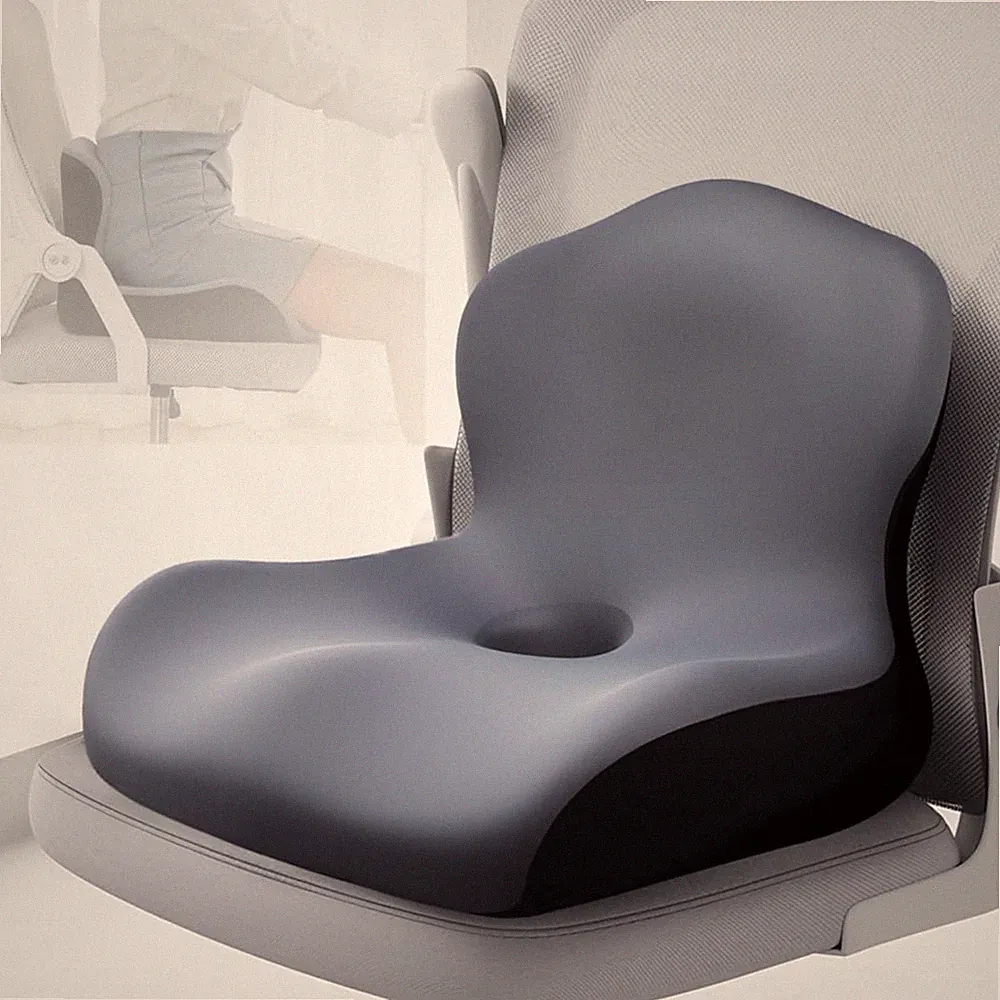 Orthopädisches Sitzkissen Memory Foam Ergonomisch Rückenlehne Bürostuhl Auto