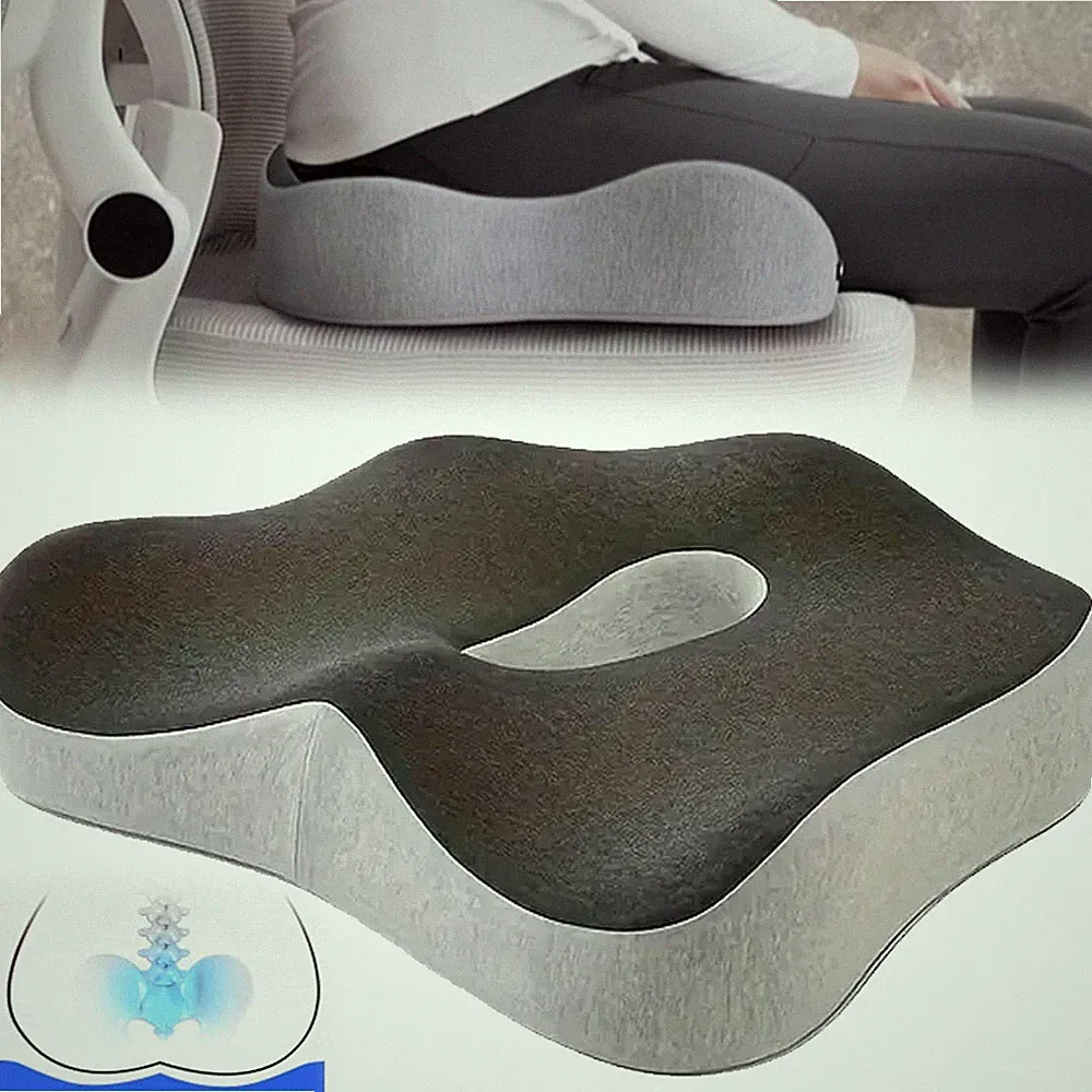 Orthopädisches Sitzkissen Memory Foam Ergonomische Steißbeinkissen für Bürostuhl