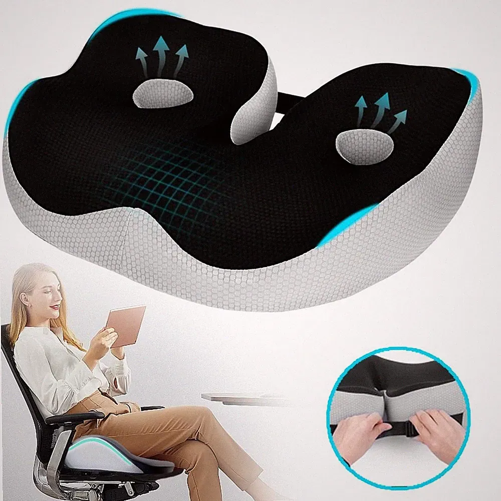 Orthopädisches Sitzkissen Memory Foam Steißbeinkissen Autositzkissen Sitzpolster