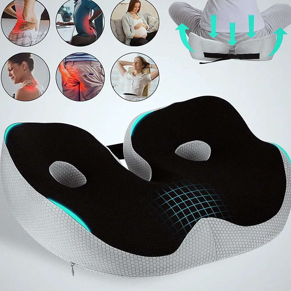 Orthopädisches Sitzkissen Memory Foam Steißbeinkissen Ergonomisches Autositzkiss