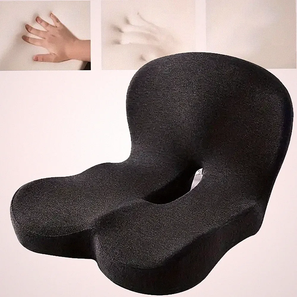 Orthopädisches Sitzkissen mit Rückenlehne,Sitzkissen Bürostuhl, Steißbeinkissen