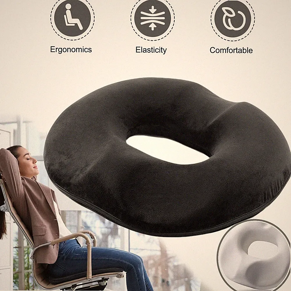 Orthopädisches Sitzkissen Rund Steißbeinkissen Memory Schaum Sitzring Nach Op